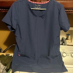Navy scrub top